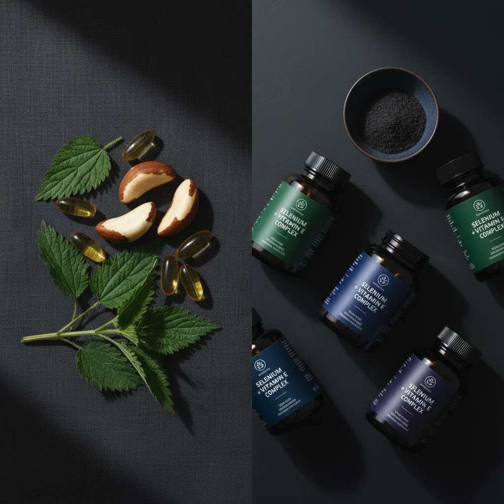 Selenium Braziliaanse noten vitamine E ingrediënten supplement